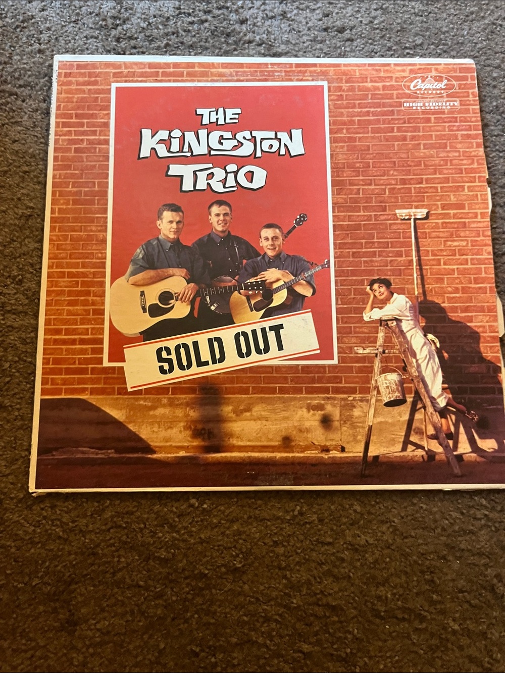 The Kingston Trio "Sold Out" Vinyl LP - Red Brick Cover